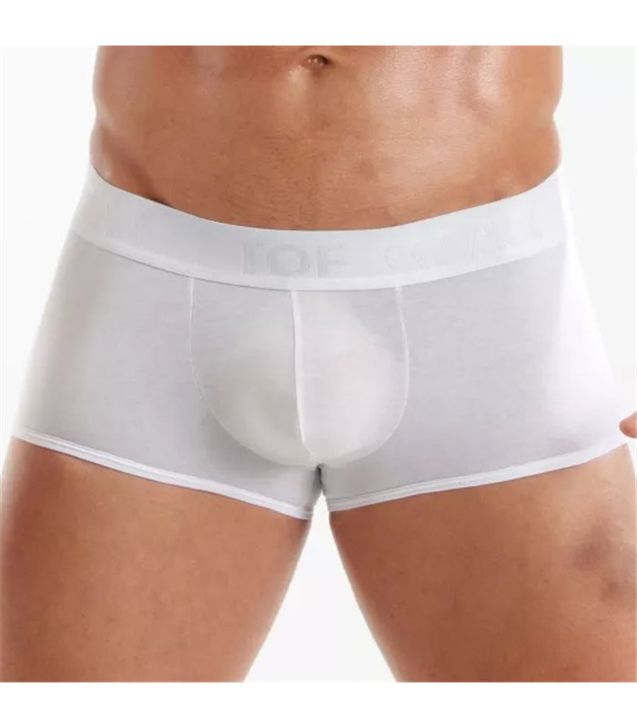 Boxershorts mit Satinbund – Weicher Low-Rise Komfort, Weiß | TOF Paris
