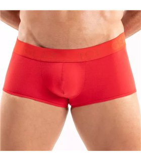 Boxershorts Herren – Weicher Baumwollmix mit Satin-Bund, Rot | TOF Paris
