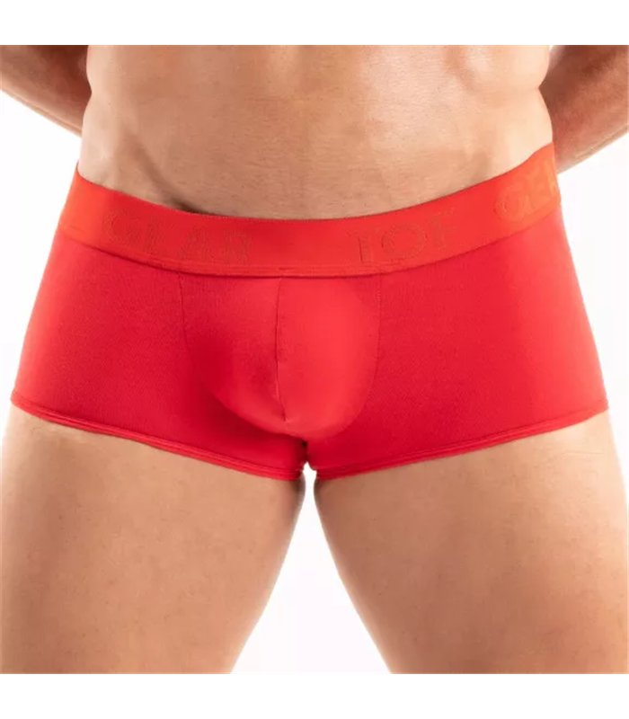 Boxershorts Herren – Weicher Baumwollmix mit Satin-Bund, Rot | TOF Paris