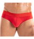 Slip Herren Rot – Weicher Baumwollstoff, Satin-Bund mit Logo | TOF Paris
