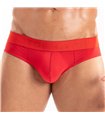 Slip Herren Rot – Weicher Baumwollstoff, Satin-Bund mit Logo | TOF Paris