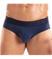 Slip Herren Marineblau – Weicher Baumwollkomfort mit Satin-Bund | TOF Paris