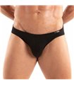 Bikini-Slip Schwarz – Weicher Baumwoll-Mix, hoher Schnitt, Logo-Bund | TOF Paris Bikini-Slip Schwarz – Weicher Baumwoll-Mix, hoher Schnitt, Logo-Bund | TOF Paris