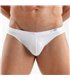Bikini Slip Weiß – Weicher Cotton-Stretch, Logo-Bund | TOF Paris