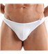 Herren Tanga – Weicher Stretch-Baumwollmix mit Logo-Bund, Weiß | TOF Paris