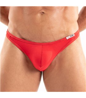 Herren String in Rot – Weicher Stretch, Perfekte Passform | TOF Paris