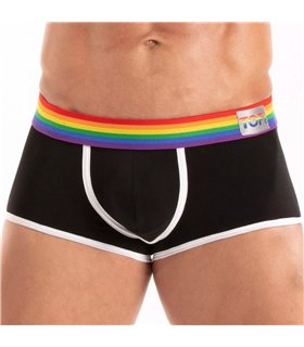 Herren Trunk Pride – Bunter Bund & Ultraweicher Stretchkomfort, Schwarz | TOF Paris
