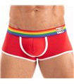 Herren-Trunk Pride Rot – Bunte Bündchen, ultraweich & stretch | TOF Paris