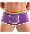 Herren Trunk Pride – Bunte Rainbow Bund, weicher Stretchkomfort, Lila | TOF Paris