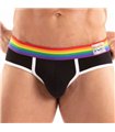 Herren Slips Pride – Bunte Bund, Komfort & Formgebung, Schwarz | TOF Paris
