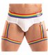 Herren Slips Pride – Bequeme Passform mit buntem Regenbogenbund, Weiß | TOF Paris