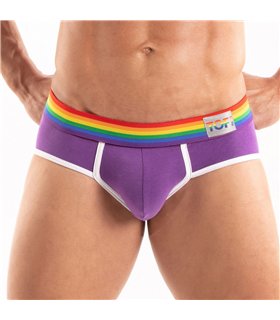 Herren Slips Pride – Bunter Bund, Figurbetont & Komfortabel, Lila | TOF Paris