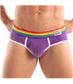 Herren Slips Pride – Bunter Bund, Figurbetont & Komfortabel, Lila | TOF Paris