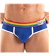 Herren Slips Pride – Bequeme, formbetonte Unterhose mit Regenbogenbund, Royal Blau | TOF Paris
