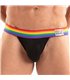 Jockstrap Herren – Bunter Bund, Komfort & perfekter Halt, Schwarz | TOF Paris
