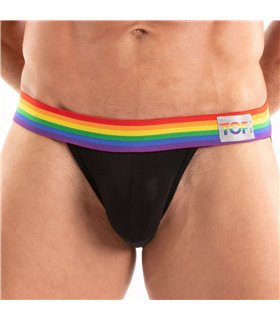 Jockstrap Herren – Bunter Bund, Komfort & perfekter Halt, Schwarz | TOF Paris