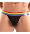 Jockstrap Herren – Bunter Bund, Komfort & perfekter Halt, Schwarz | TOF Paris