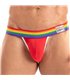 Jockstrap Herren Rot – Bunter Bund, sexy & atmungsaktiv | TOF Paris