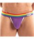 Jockstrap Pride Lila – Bunter Bund, perfekter Halt & Komfort, Lila | TOF Paris