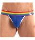 Jockstrap Herren Royal Blau – Bunter Bund, maximaler Komfort | TOF Paris