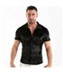 Herren Samtshirt Slim Fit Schwarz – Elegant & Komfortabel | TOF Paris
