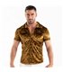 Samtene Herrenbluse Gold – Slim Fit mit elegantem Glanz | TOF Paris
