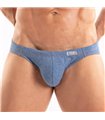 Bikini Herren Denim-Look – eng anliegend, verstellbar & komfortabel, Blau | TOF Paris