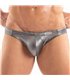 Herren Swim Bikini Silber – Sculpting Schnitt & Metallic Glanz | TOF Paris
