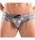 Herren Badehose Silber – Metallic Glanz & Perfekte Passform | TOF Paris