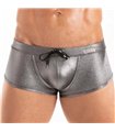 Herren Badehose Silber – Metallic Look, Stretch & Komfort | TOF Paris