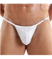 Herren Microfaser String – Push-Up Support & Minimalist Design Weiß | TOF Paris