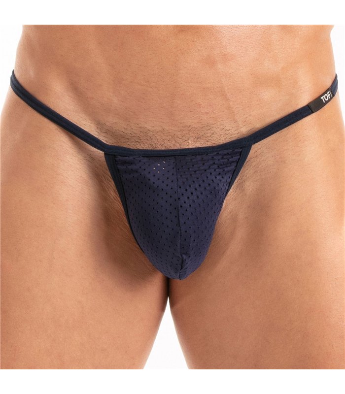 Herren String Thong Marineblau – Komfort & Push-Up Effekt, minimalistisch | TOF Paris