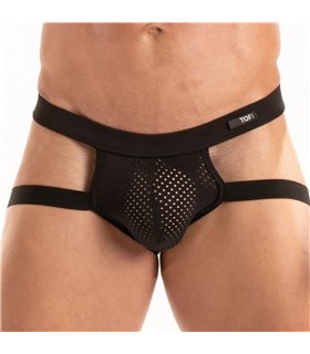 Jockstrap Temptation – atmungsaktiv, elastisch, sportlich, schwarz | TOF Paris