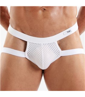 Jockstrap Weiß – Atmungsaktiv & Elastisch, Sportlicher Komfort | TOF Paris