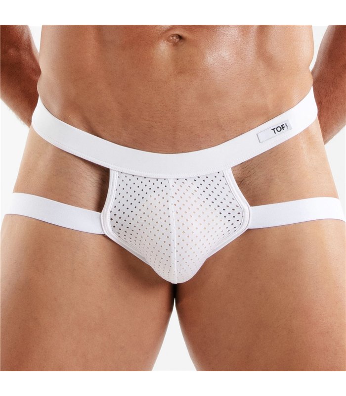 Jockstrap Weiß – Atmungsaktiv & Elastisch, Sportlicher Komfort | TOF Paris