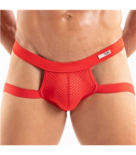Jockstrap Temptation – Atmungsaktiv & sportlich, rot | TOF Paris
