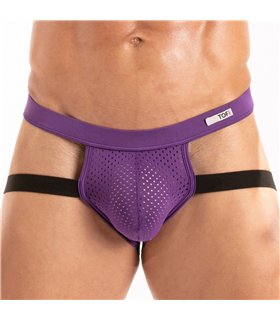 Jockstrap Herren Microfaser – Atmungsaktiv & Elastisch, Lila | TOF Paris