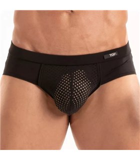 Herren Slips Microfaser Atmungsaktiv Low-Rise Komfort Schwarz | TOF Paris