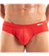 Herren Microfaser Slips – atmungsaktiv, low-rise, rote Eleganz | TOF Paris