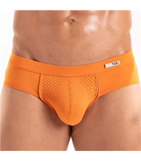 Herren Slips Microfaser, atmungsaktiv & formbetont, Orange | TOF Paris