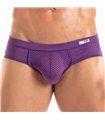 Herren Slip Microfaser Atmungsaktiv mit Komfort-Beutel – Lila | TOF Paris
