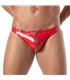 Bikini Herren rot mit Front-Reißverschluss – sexy & bequem | TOF Paris