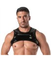 Herren Harness mit Reißverschluss – Sexy, glänzend & praktisch, Schwarz | TOF Paris