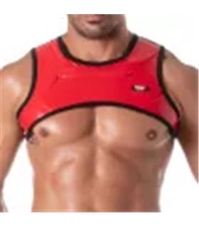 Harness Herren rot – mit praktischem Reißverschluss & Ring | TOF Paris