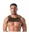 Herren Harness mit Gold-Glitzer & praktischem Reißverschluss-Tasche | TOF Paris