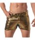 Herren Glitzer-Shorts Gold – 5 Taschen & Mid-Thigh Schnitt | TOF Paris