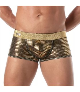 Goldener Herrenboxer mit Glitzereffekt – eng anliegend & komfortabel | TOF Paris