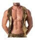Glitzerweste Herren Gold – Wende-Design mit edlen Ketten | TOF Paris