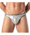 Herren String Silber – Glitzernd, elastisch & komfortabel | TOF Paris