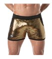 Glitter Shorts Gold – Glänzende Pailletten, TailoRot Fit, Komfort | TOF Paris
